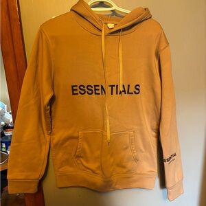 Tan Essentials “Fear of God” Hoodie